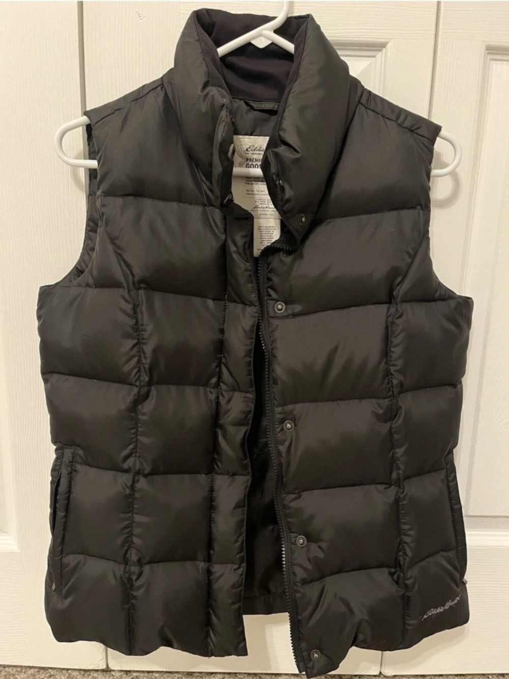 Eddie Bauer Women's Premium Quality Goose Down Black Puffer Best Sz Small